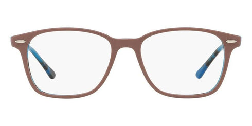 RAYBAN Unisex Eyeglasses RX7119-5715 Light Brown On Havana Blue 53-17-145